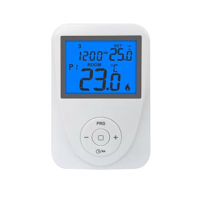 China LCD 24Vac Digital Wired 7 Day Programmable Thermostat For Temperature Control for sale