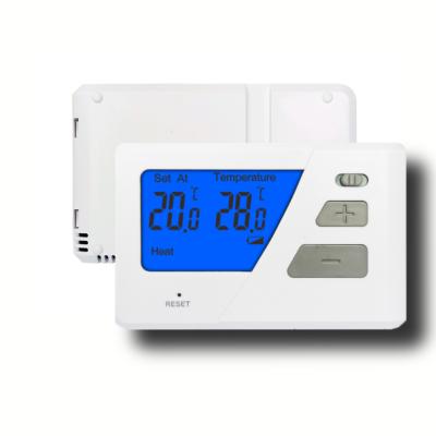 Chine Thermostat simple d'appareil de chauffage de Chambre d'affichage rétro-éclairé pour le chauffage et le refroidissement électriques à vendre