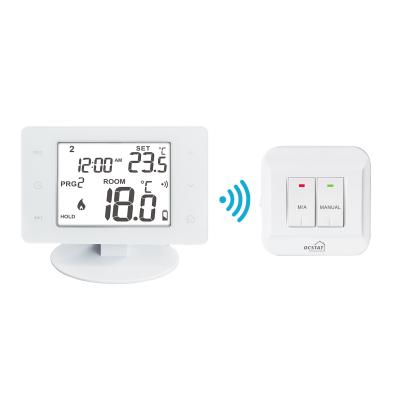 China Omron-Relais-drahtloser Raum-Thermostat/Touch Screen Thermostat zu verkaufen