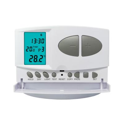 China 5 + 2 Programmable Digital Electronic Room Thermostat Water Heating  CE ROHS for sale