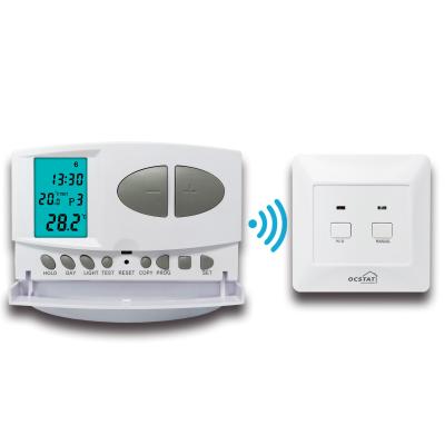 China Plastic Digital Room Stat , 7 Day Programmable Thermostat With LCD Display for sale