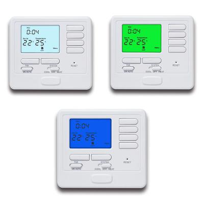 China Electric Central Heating Weekly Programmable Room HVAC Air Conditioning Room Thermostat for sale