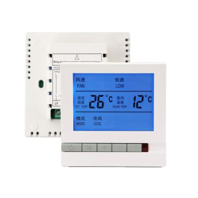 China 3 Wind Speeds 230VAC Fan Coil Thermostat Unit Controller Non - Programmable for sale