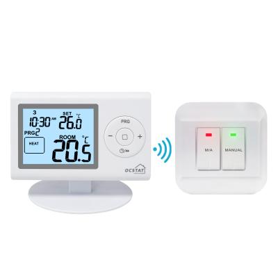 China HVAC System 7 Day Programmable Digital Room Thermostat For Heating / Cooling for sale