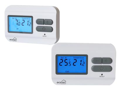 China Push - button Easy Reader Non Programmable Thermostat Digital Electric Room Temperature Controller For Heating for sale