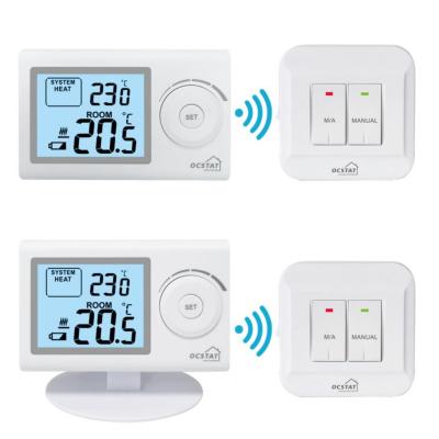 China PC+ABS Wireless Heater Thermostat / Remote Controlled Thermostat For Boiler for sale