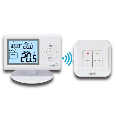 China LCD Display Relay Omron Wireless Room Thermostat For Temperature Control for sale