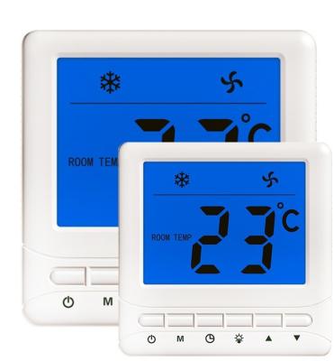 Chine Économie d'énergie externe de capteur de température de contre-jour de fan de thermostat blanc de bobine à vendre