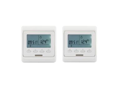 China NTC Sensor Underfloor Heating Programmable Thermostat 16A Digital Display for sale