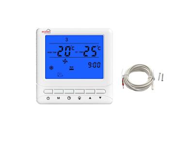 China HVAC Heating Digital Room Thermostat With Fan Coil 12 Months Warranty for sale