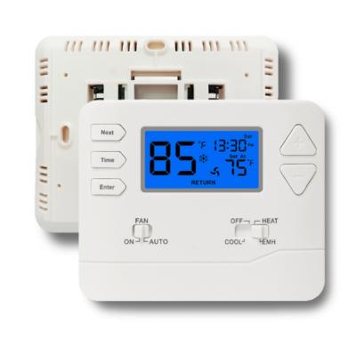 China 24 Volt Heating / Cooling Digital Room Thermostat Battery Operated For Heat Pump for sale