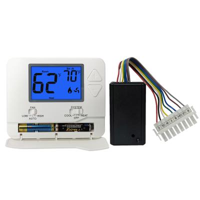 China Universal 24V HVAC Thermostat Wall - Mounted For Bedroom White Color for sale