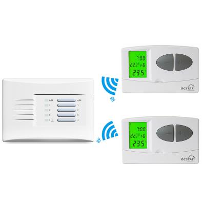 China Weekly Programmable White Multi Zone Thermostat Pack For Hotel / Home for sale