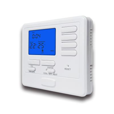 China Multistage Programmable 24V Wired Room Thermostat for sale