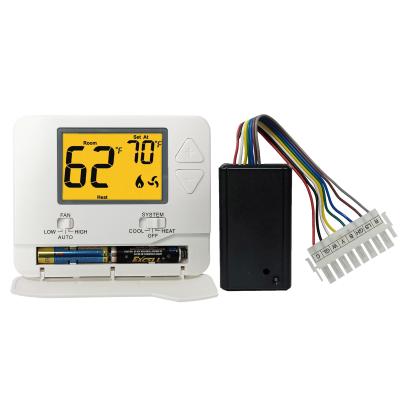 China White ABS 24VAC / Battery Operated HVAC Thermostat for sale