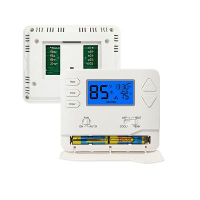 China 2 Heat 1 Cool NTC Relay 24V Digital Air Conditioner Thermostat for sale