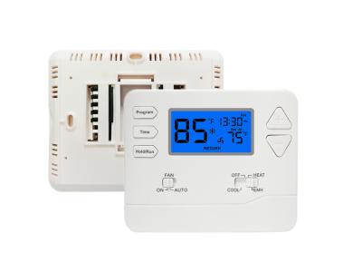 China FCC 2 Heat / 1 Cool ABS Programmable Digital Room Heat Pump Thermostat HVAC for sale