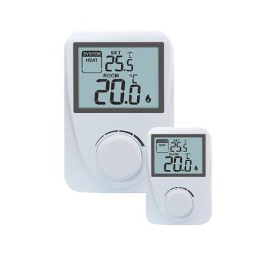China 230V LCD Display Omron Relay Wired Room Non-programmable Thermostat For Boilers for sale