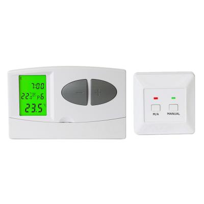 China Blue Backlight Radio Frequency Thermostat 230V For Water Heater for sale