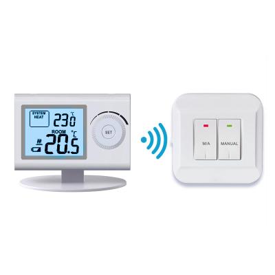 China Non Programmable Electrical Heating Room Home Wireless Thermostat RF Room Thermostat for sale