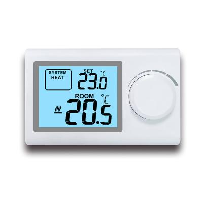 China Kessel verdrahtete Digital-Raum-Thermostat-Warmwasserbereitungs-Steuertemperaturüberwachung 	Verdrahteter Raum-Thermostat zu verkaufen