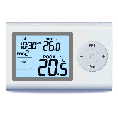 China Weekly Programmable Boiler Room Thermostat Digital , Wireless Heating Thermostat for sale