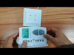 White Easy Operation Wireless Water Heating RF Thermostat