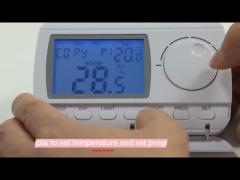 E7 230VAC Digital Programmable HVAC Thermostat For Room