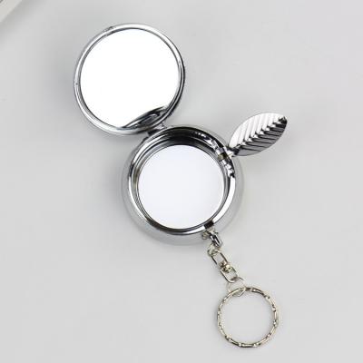 China Portable Custom Round Ashtray Keychain Creative Stainless Steel for sale