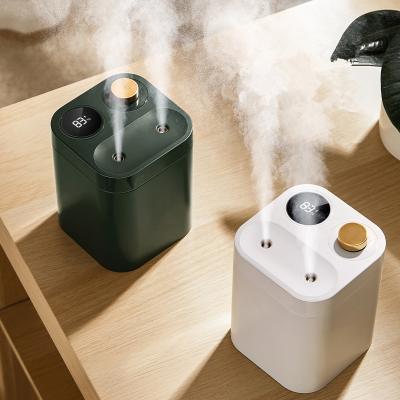 China LED Light Heavy Fog Ultrasonic USB Home Air Humidifier 1000ML Double Nozzle Cool Mist Warm for sale