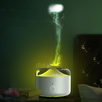 China Bedroom Large Capacity 1.3 L Jellyfish Smoke Ring Essential Oil Diffuser Aromatherapy Humidifier With Warm Light à venda