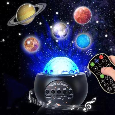 China HD 10 Planets Music Projector Lamp Romantic Nebula Starry Bedside Atmosphere Lamp Wireless Speaker With Remote Control for sale