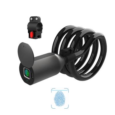 中国 黒い防水Homesafeのセキュリティ システムの鋼線ケーブルのバイク ロック ロープ 販売のため