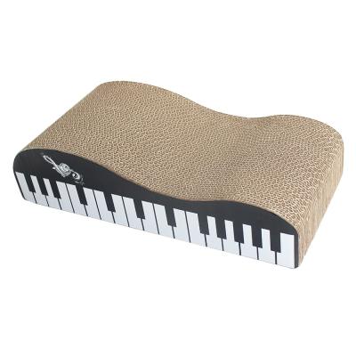 中国 段ボール紙のピアノ ペット ベッドのクッションはペット猫のScratcher板を波形を付けた 販売のため