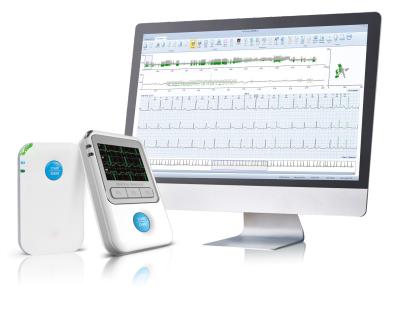 China Digital Twelve Channels  ECG Holter 24 Hours ECG Data Record Standard Electrocardiogram HT06 for sale