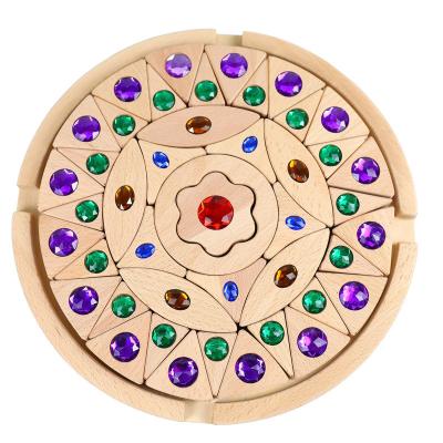 Chine L'arc-en-ciel créatif bloc constitutif Mandala Diamond Wisdom Assembly Game à vendre