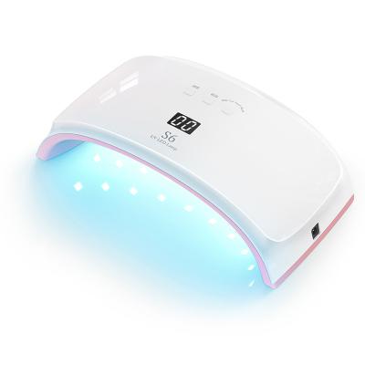 China 2 In 1 UV LED Nail Dryer 42W Gel Polish Curling Lamp With Multi Timer Display for sale