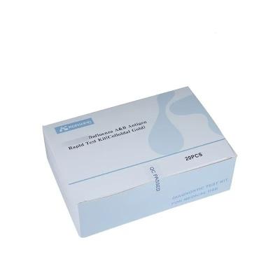 China Factory price for the COVID-19 Influenza A B Antigen Rapid Self Test Kit Colloidal Gold for sale