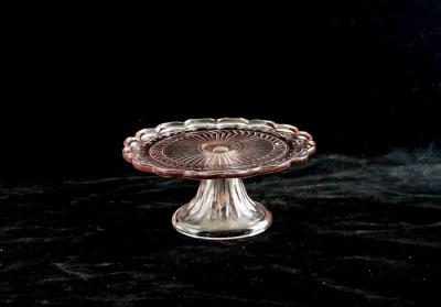 China Centrifugal Casting Solid Colored Glass Cake Stand , Handmade 12 Inch Glass Cake Stand for sale