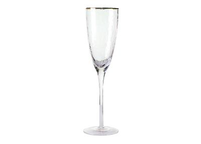 China Hotel 27mm Lead Free Crystal Champagne Glasses , Spirits Stemmed 3 Ounce Martini Glasses for sale