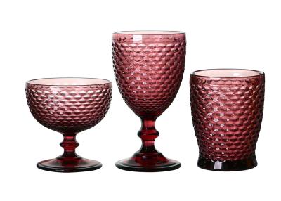 China Handmade Lead Free Colored Drinking Glasses for sale