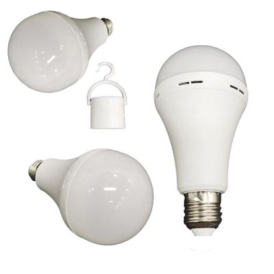China E27 Rechargeable Emergency LED Bulb Ultraportable Plastic Material for sale