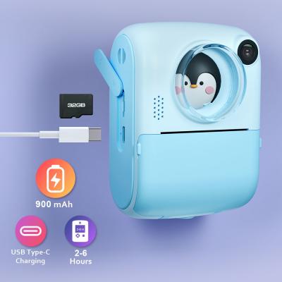 China Multilingual ABS Kids Digital Cameras Dual Lens Instant Print for sale