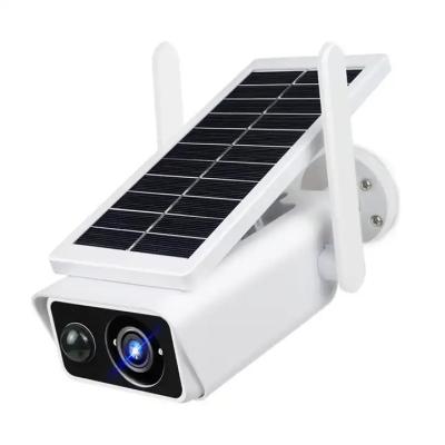 Chine Caméra actionnée solaire de la télévision en circuit fermé IP66, caméra de sécurité extérieure rechargeable de panneau solaire à vendre