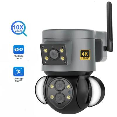 China Outdoor Indoor CCTV Security Camera Panoramic With 4MP Floodlight for sale