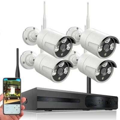 China 4CH CMOS WiFi CCTV Camera System , 1080P Wireless Outdoor Security System for sale