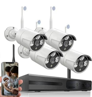 China sistema sem fio CCTV Kit Wireless Waterproof da câmera de 64Kbps 12VDC WiFi à venda