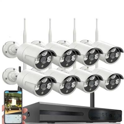 China Weatherproof CCTV 8 Channel Camera System 64Kbps Wireless Stable for sale