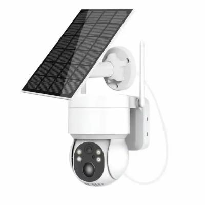 China 4MP WiFi PTZ Solar Security Camera 4G 3.7W Solar Panel Durable for sale