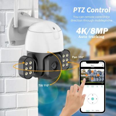 China 8MP Wireless 4K CCTV Security Camera Full UHD PTZ ABS Material for sale